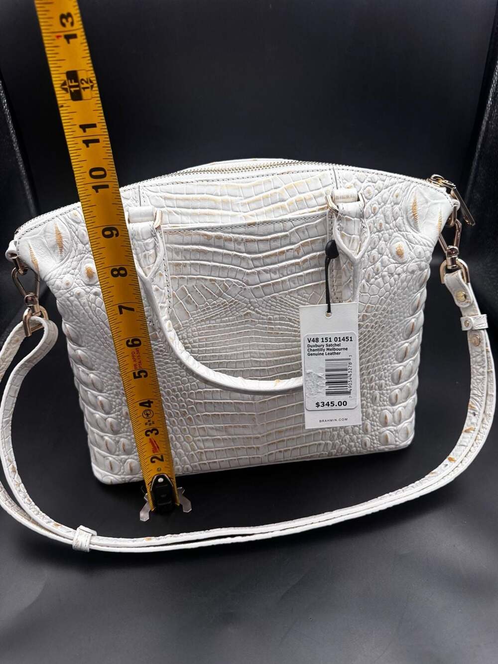 Brahmin Duxbury Satchel in Chantilly Melbourne Genuine Leather - Picture 4 of 6
